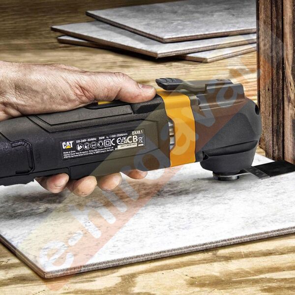 CAT DX49.1 350Watt Profesyonel Çok Amaçlı Devir Ayarlı Kesme Raspalama ve Zımpara + 14 Adet Aksesuar