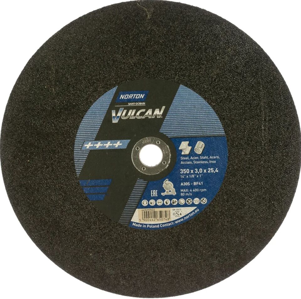 NORTON Vulcan 350 mm Metal Profil Kesme Taşı (66252925462)