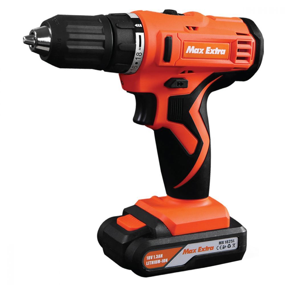 Max Extra MX1825L Plastik Çantalı Çift Akülü Vidalama 18V 1.5 Amper
