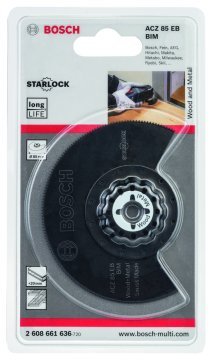 Bosch Aksesuarlar Bosch - Starlock - ACZ 85 EB - BIM Ahşap ve Metal İçin Segman Testere Bıçağı, Bombeli 1'li