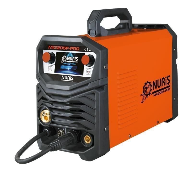 NURİŞ MIG 205F-PRO 220 Volt Çanta Gazaltı Kaynak Makinası (Gazlı-Gazsız Kullanım)