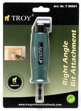 Troy 90001 Bits Uç için Açılı Matkap Adaptörü 90°