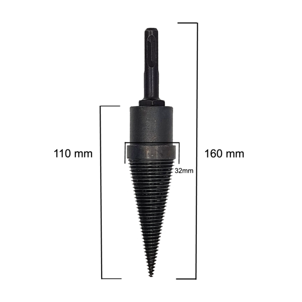 NEXON Şöminelik Kütük Yarma Ucu 160 mm (Matkap İle Kullanılır)