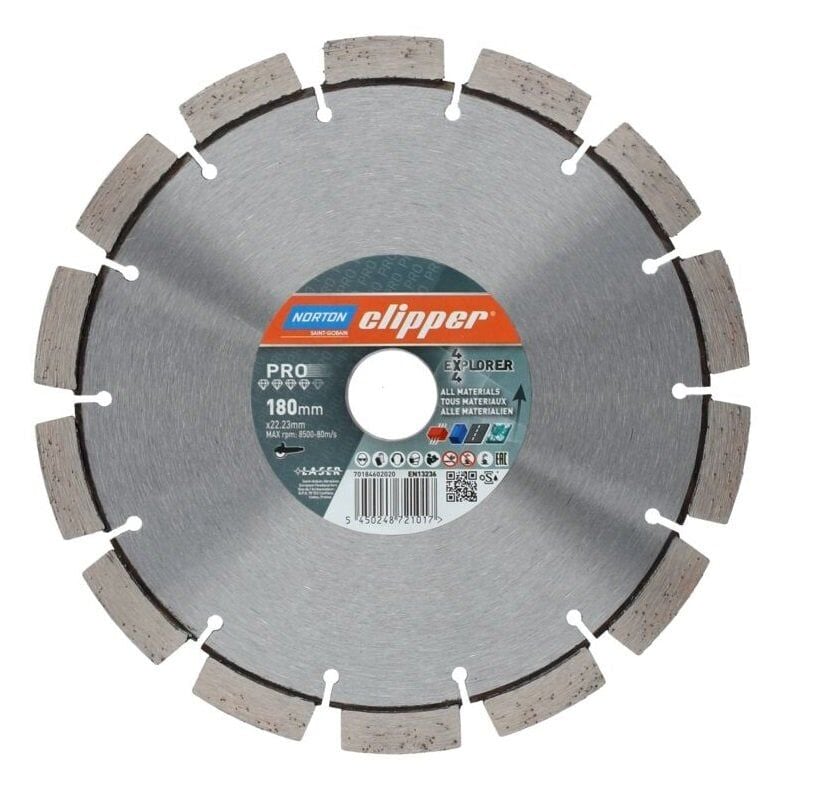 NORTON Clipper 4x4 Explorer Universal Elmas Testere 180 mm
