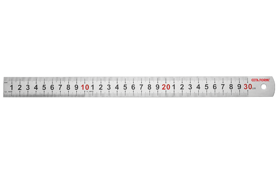 CETA-FORM P15-030 Çelik Cetvel 30 cm.
