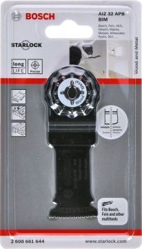 Bosch Aksesuarlar Bosch - Starlock - AIZ 32 APB - BIM Ahşap ve Metal İçin Daldırmalı Testere Bıçağı 1'li