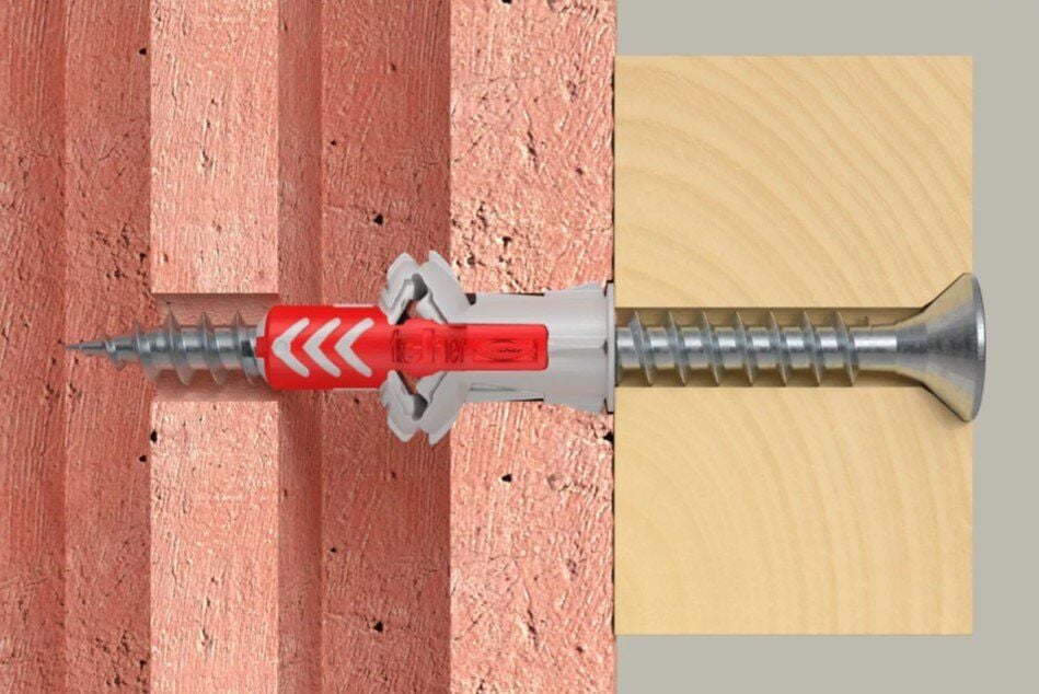 FISCHER Duopower 6x30 mm Plastik Dübel 100'lü