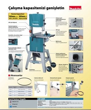 Makita LB1200F Şerit Testere Tezgahı