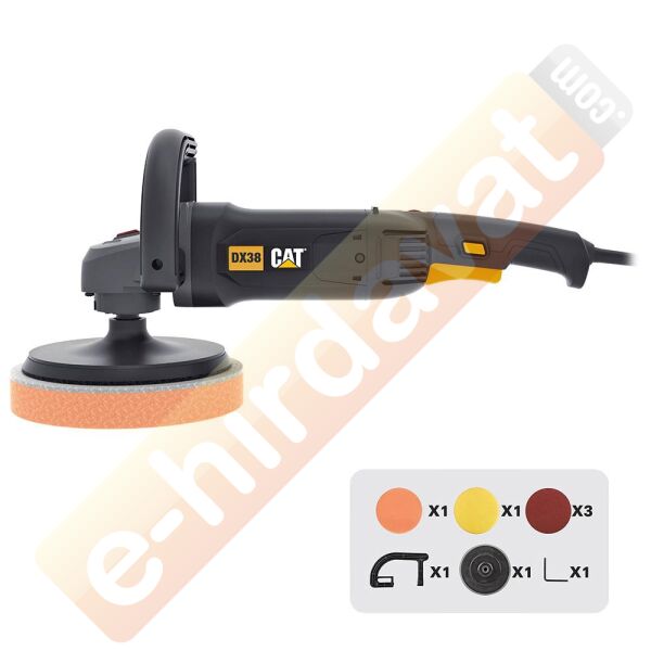 CAT DX38 1400Watt 180MM Devir Ayarlı Profesyonel Polisaj Makinesi
