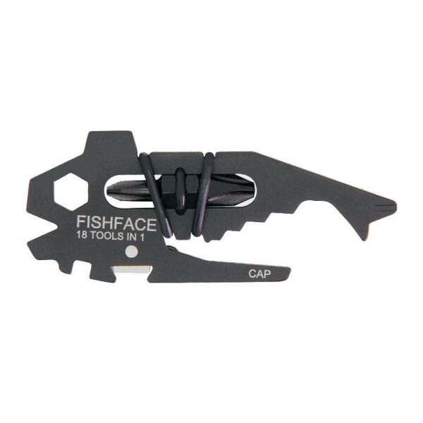 TRUE UTILITY Fishface 18 Fonksiyonlu Çok Amaçlı Anahtarlık (TU 206K)