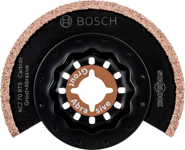 Bosch Aksesuarlar Bosch - Starlock - ACZ 70 RT5 - Carbide RIFF Zımpara Uçlu Dar Kesim Segman Testere Bıçağı 50 Kum Kalınlığı 10'lu