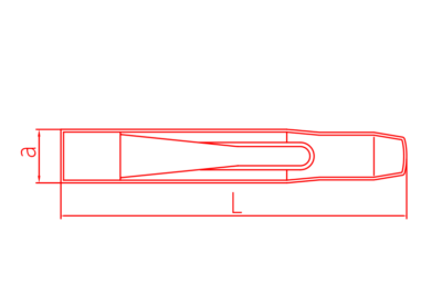 İZELTAŞ Düz Keski Krom 125 mm (5500 23 0125)