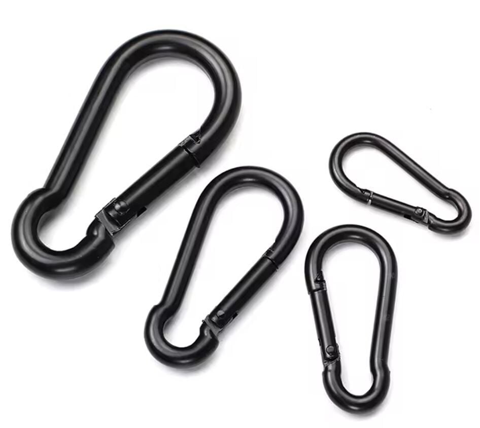 MEGPRO Boyalı Metal Kancalı Yaylı Karabina - Anahtarlık 7 mm