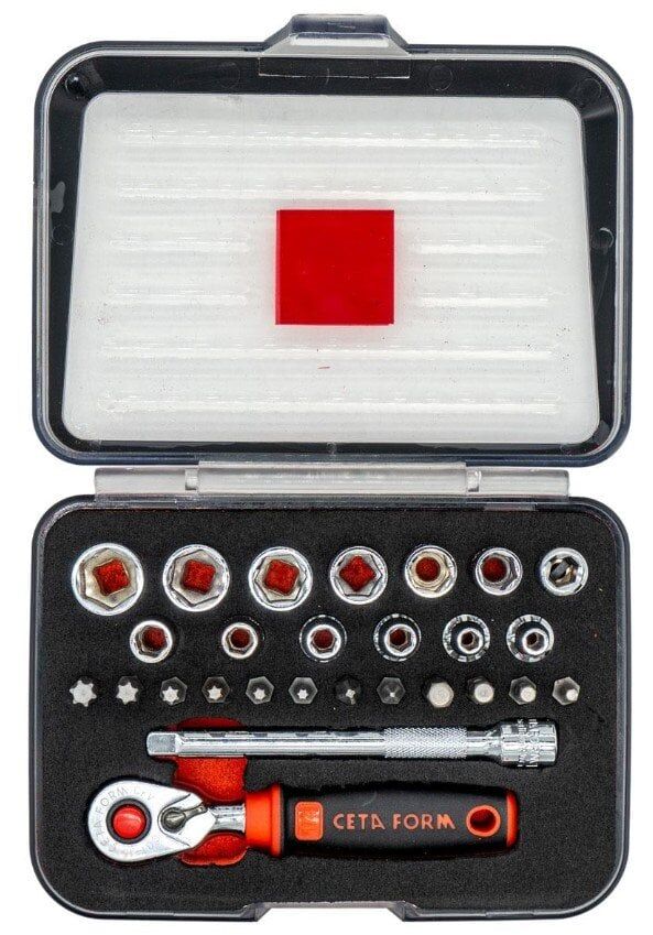 Ceta Form C00-27PH5 1/4'' Lokma Takımı 27 Parça (Plastik Kutulu)