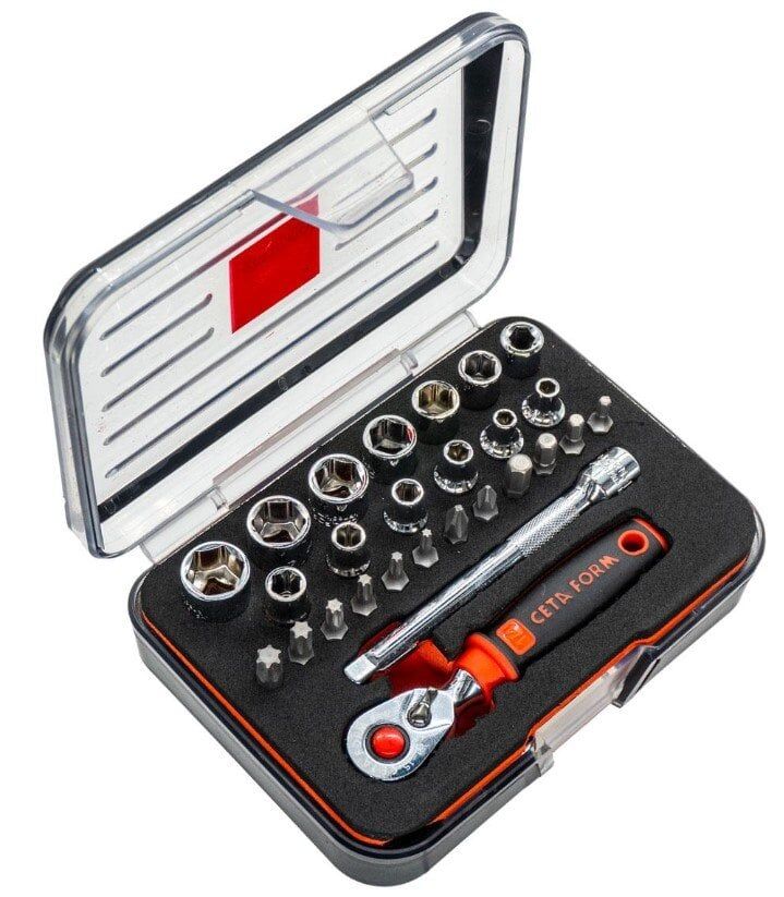 Ceta Form C00-27PH5 1/4'' Lokma Takımı 27 Parça (Plastik Kutulu)