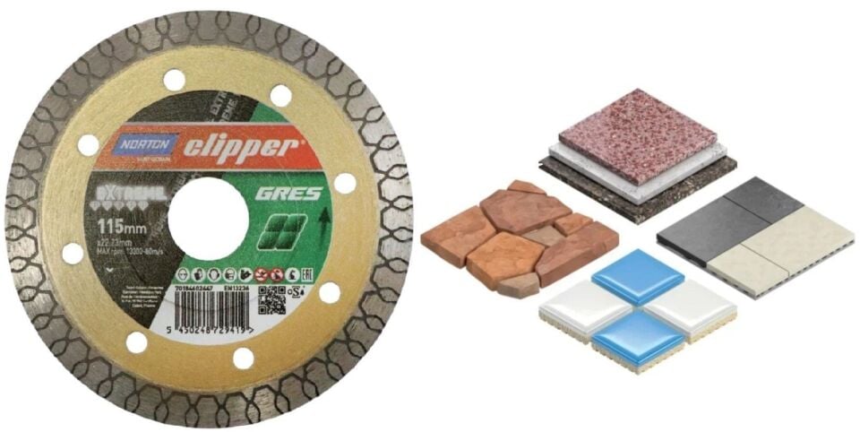 NORTON Clipper 115 mm Extreme Granit Seramik Kesme Testeresi