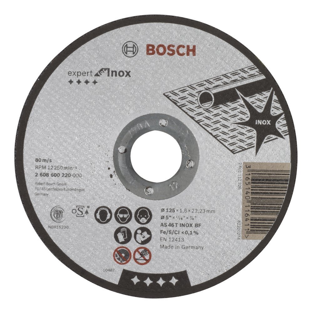 Bosch 125*1,6 mm Expert for Inox Düz