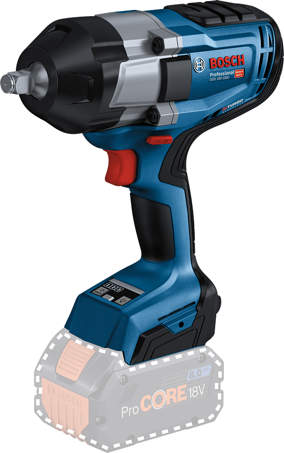Bosch Profesyonel Seri Bosch Professional GDS 18V-1000 (Solo) Akülü Darbeli Somun Sıkma Makinesi