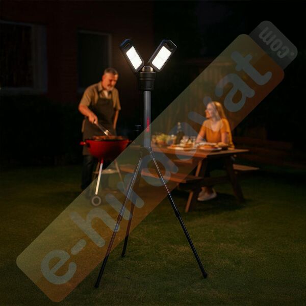 Kress KUF09.9 20Volt 2000/4500 Lümen Profesyonel Kule Tipi Teleskopik Katlanabilir LED Projektör (Akü Dahil Değildir)