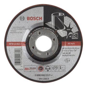 Bosch 115*3,0 mm Yarı Esnek Taşlama Diski Inox