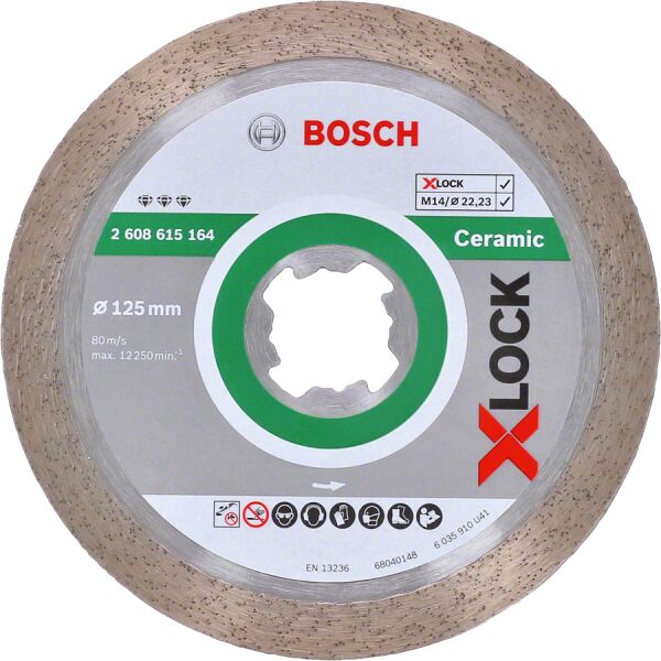 Bosch Aksesuarlar Bosch - X-LOCK - Best Serisi Seramik İçin, Elmas Kesme Diski 125 mm