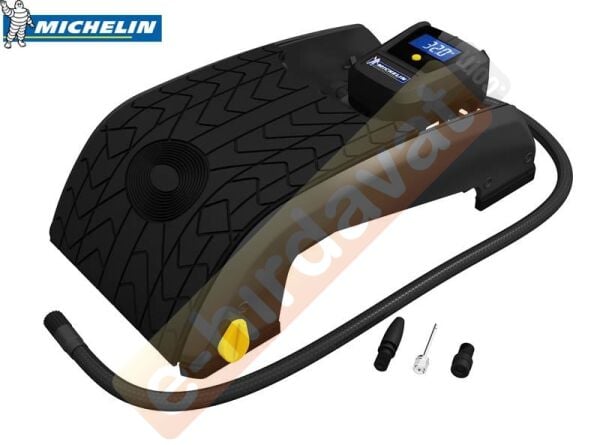 Michelin MC12209 Dijital Basınç Göstergeli Çift Pistonlu Ayak Pompası