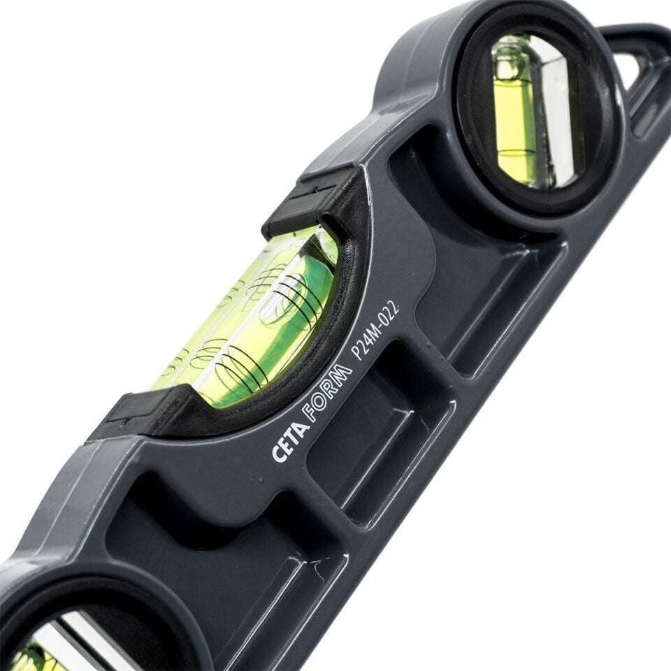 CETA-FORM P24M-022 Torpedo Döküm Mıknatıslı Mini Su Terazisi 225 mm