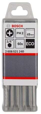 Bosch Aksesuarlar Bosch - Eco PH2 Vidalama Ucu 49mm 60'lı