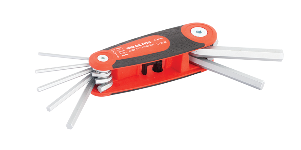 İZELTAŞ 7 Parça Kaset Alyan Anahtar Takımı 2.5-10 mm