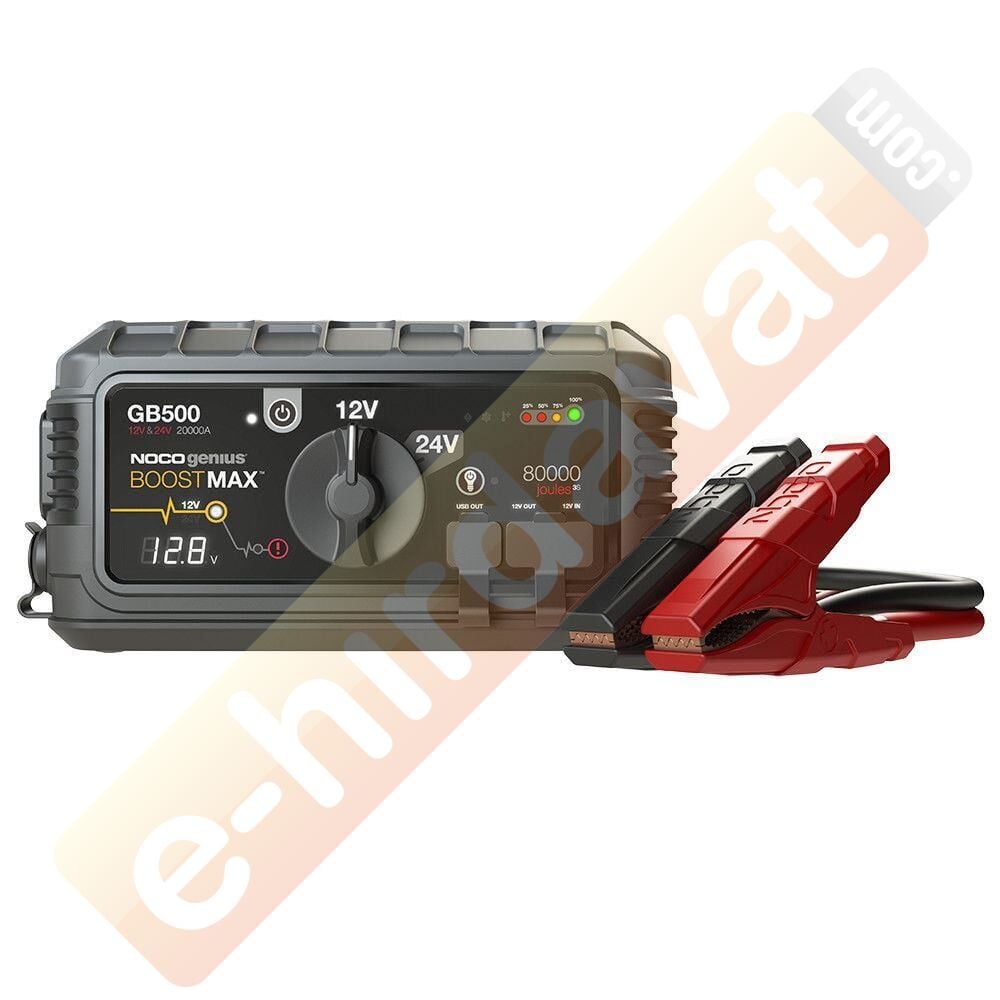 NOCO Genius GB500 12V/24V 6250Amp Ultrasafe Lityum Akü Takviye + Powerbank + Led Lamba