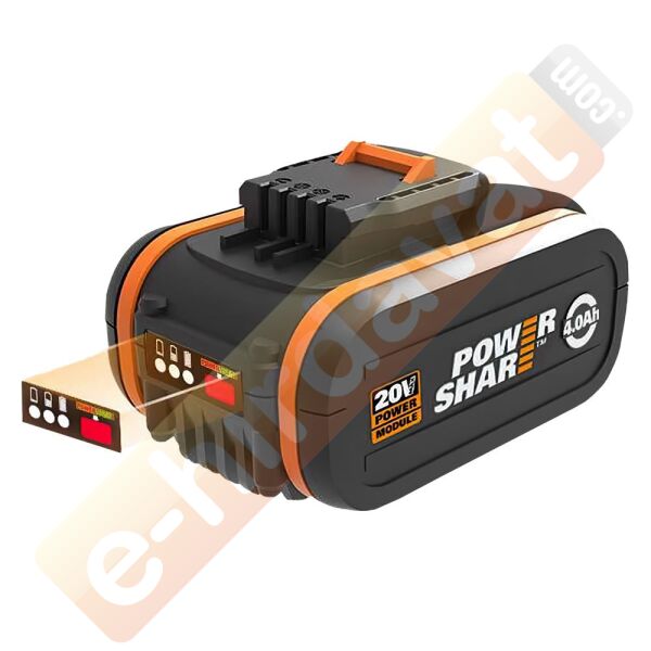 WORX WA3553.2 20Volt 4.0Ah. 2’li Paket Li-ion PowerShare Yedek Akü