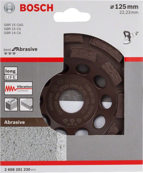 Bosch Aksesuarlar Bosch - Best Serisi Aşındırıcı Malzemeler İçin Elmas Çanak Disk 125 mm