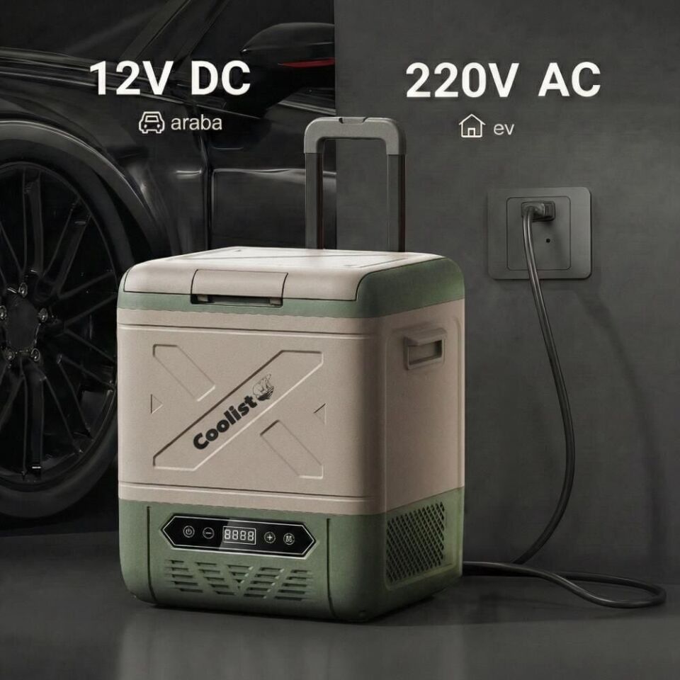 COOLIST CLK18W Taşınabilir Kompresörlü OtoBuzdolabı 18 Litre (12/24 Volt)