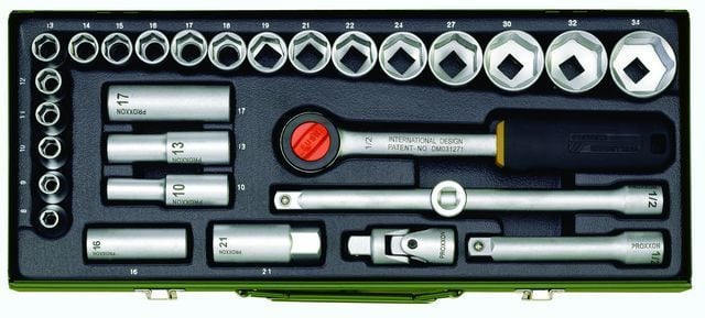 Poxxon Soketli Altıgen Lokma Takımı 1/2 29 Parçalı / PR23000