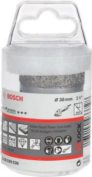 Bosch Aksesuarlar Bosch - X-LOCK - Best Serisi, Taşlama İçin Seramik Kuru Elmas Delici 38*35 mm