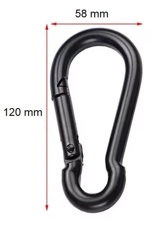 MEGPRO Boyalı Metal Kancalı Yaylı Karabina 11 mm