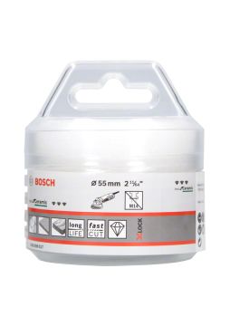 Bosch Aksesuarlar Bosch - X-LOCK - Best Serisi, Taşlama İçin Seramik Kuru Elmas Delici 55*35 mm
