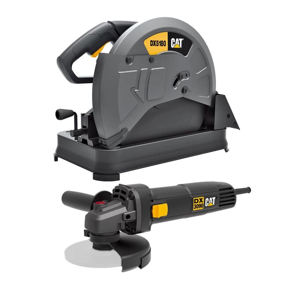 CAT DX5180SET 2400Watt 355mm Profesyonel Profil Kesme + DX3090 720Watt 125mm Profesyonel Avuç Taşlama