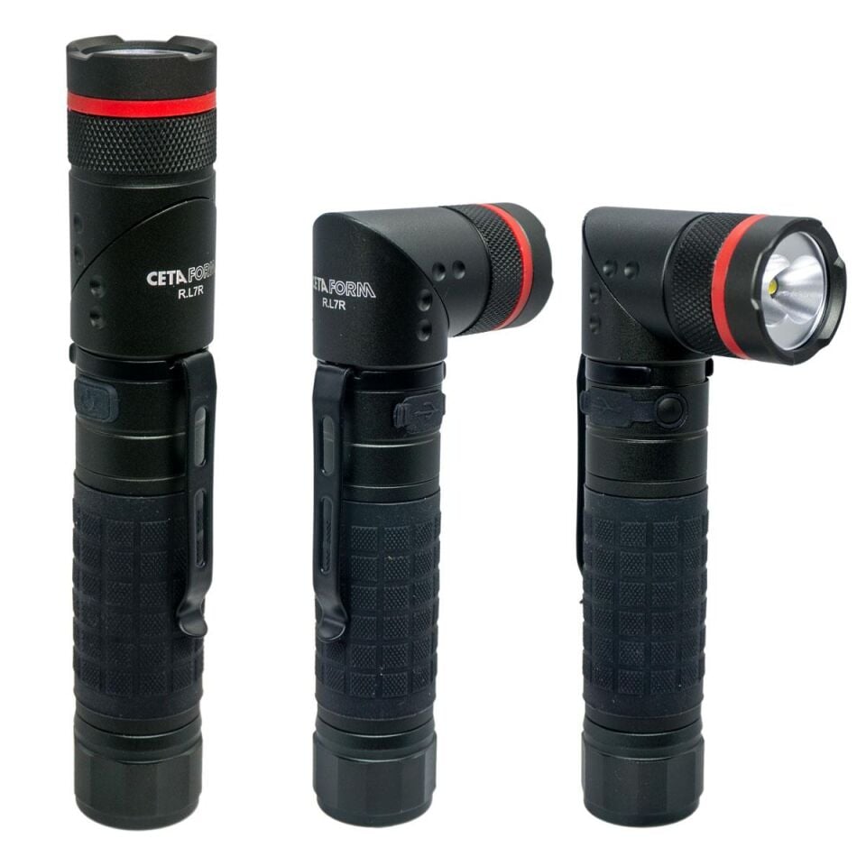 CETA R.L7R Şarjlı Uv Özellikli El Feneri 900 Lümen (Focus Özellikli)