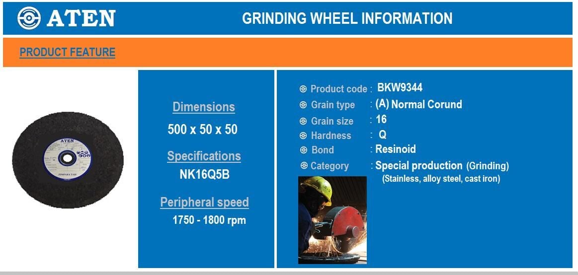 500X50X50 NK ATEN Zımpara Pandül Taşı
