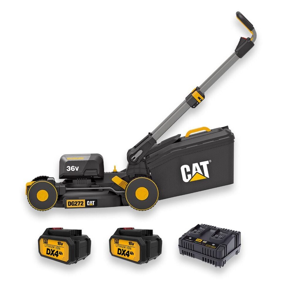 CAT DG272 36Volt 4.0Ah. Li-ion 41CM Profesyonel Kömürsüz Şarjlı Çim Biçme