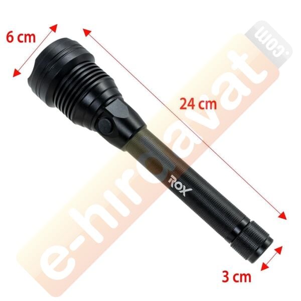 ROX Outdoor Şarjlı Led El Feneri 6000 Lümen (153ROX0214)