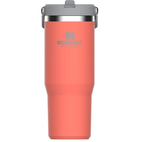 STANLEY The IceFlow Flip Straw Pipetli Termos Bardak 0.89 Lt - Açık Mercan