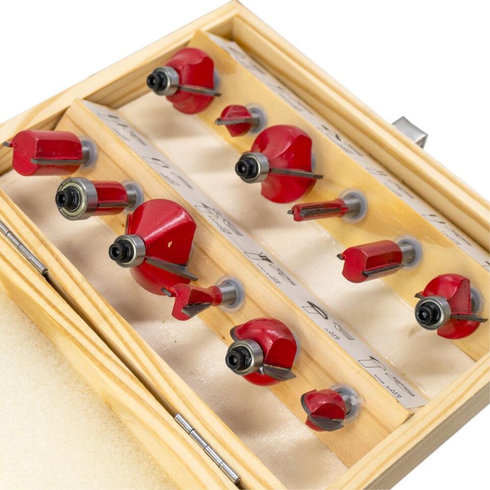 ROX WOOD 0309 Ahşap Freze Seti 12 Parça (Sap : 6 mm)