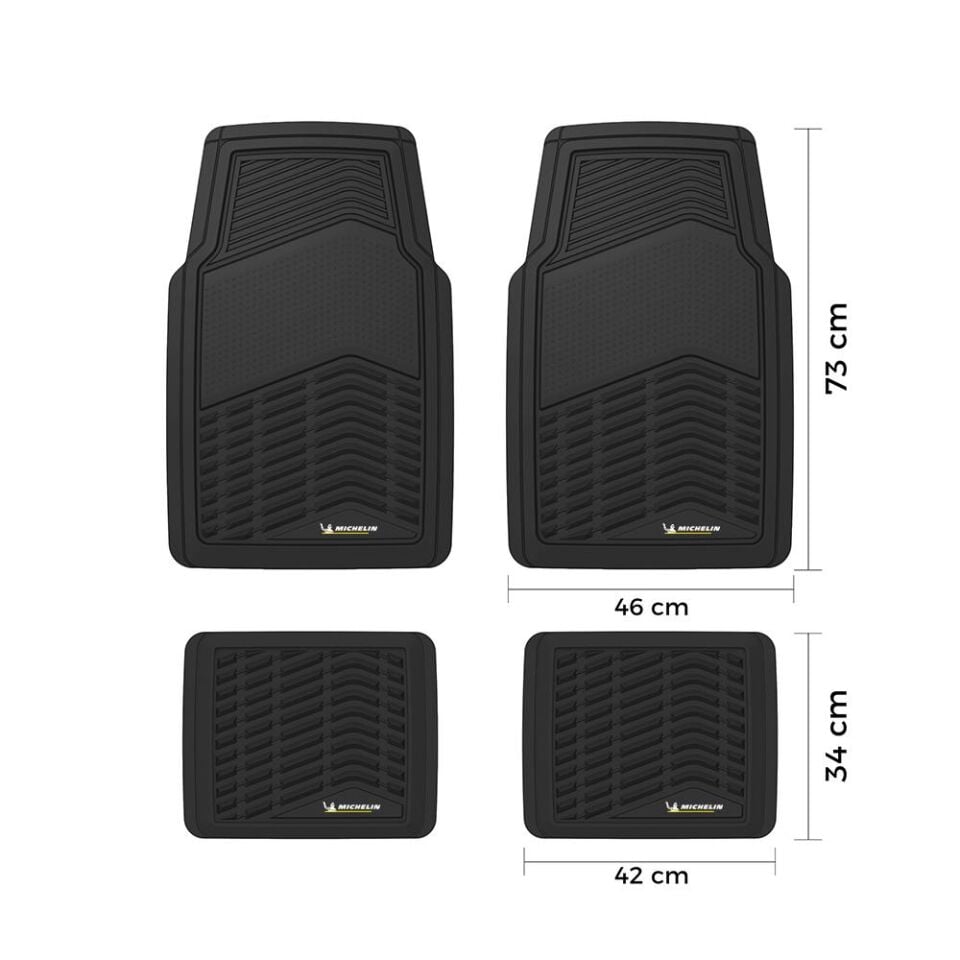 Michelin MC33856 Tüm Araçlara Uyumlu 4 Parça Üniversal 3D Havuzlu Oto Paspas
