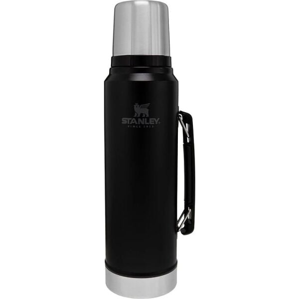 STANLEY Klasik Vakumlu Çelik Termos 1 Litre (Siyah)