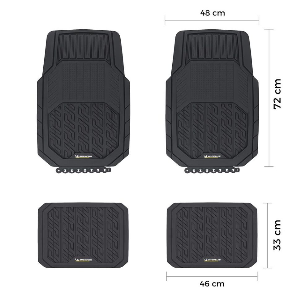 Michelin MC34587 Tüm Araçlara Uyumlu 4 Parça Üniversal 3D Havuzlu Oto Paspas