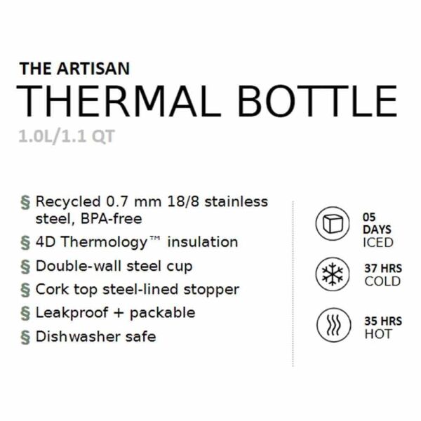 STANLEY The Artisan Termos 1 Litre (Siyah)