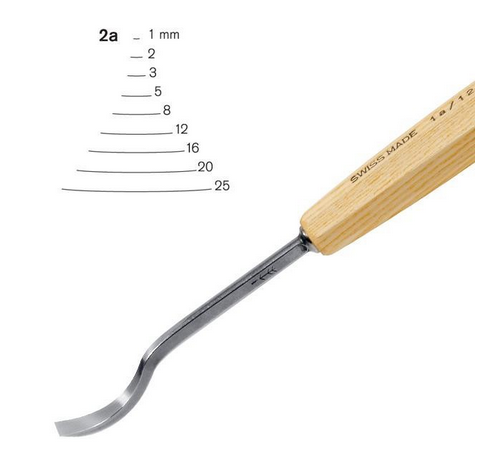 Pfeil Kaşık V Iskarpela 60° No: 12a - 1mm
