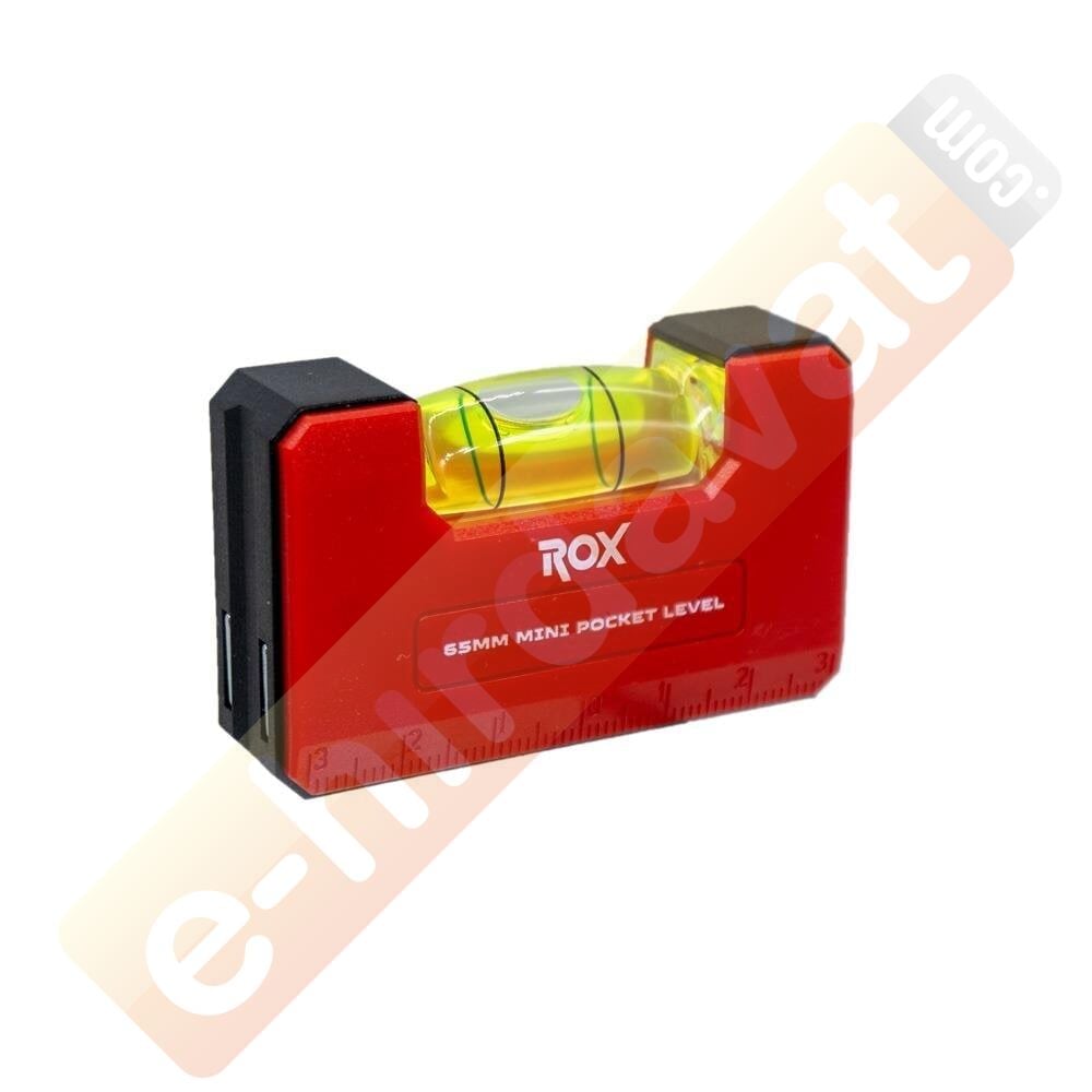 ROX Mıktanıslı Cep Tipi Mini Su Terazisi 65 mm (153ROX0280)